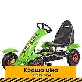 Дитячий карток Bambi M 1450-5 Зелений | Педальна машинка веломобіль (машинка для картингу)
