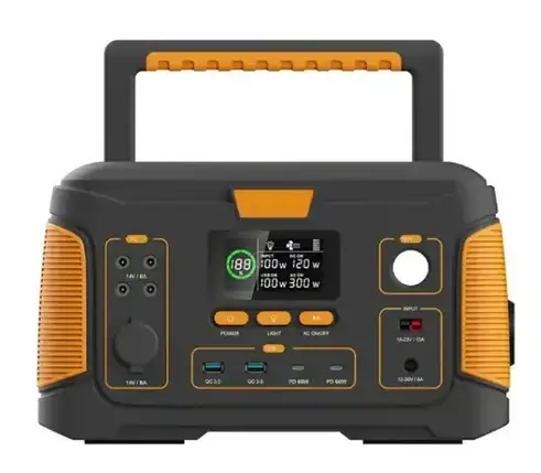 Портативна електоростанція WX1439 1000W з 2 розетками та світлодіодним ліхтарем USB Type-C DC 252 000 мА·год, фото 1