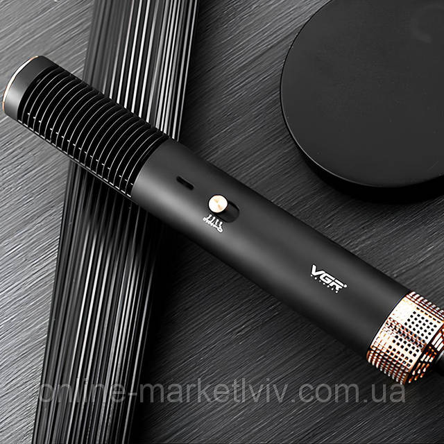 Купити Фен-щітка з іонізацієй 2в1, 550Вт, VGR V-490 / Фен-стайлер