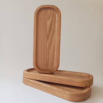 Дошка для подачі страв з дуба 25х9 см