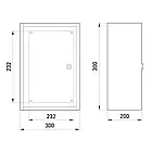 Корпус металевий з монтажною панеллю 300х300х200 IP54, фото 2