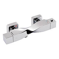 Змішувач для душу Qtap Zkrouceny термостатичний QTZKR40T105C Chrome Зроби це - Vdalo