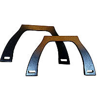 Ручки для сумки П-подібні Коричневі дерев'яні градієнти 200*120 мм