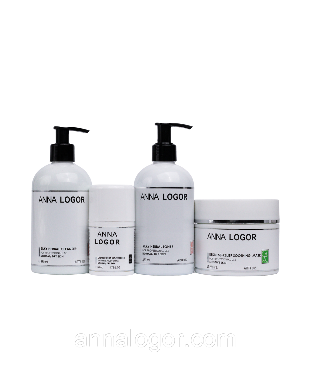 Набір косметики Набір для сухої шкіри з куперозом Anna LOGOR Redness-Relief Soothing Kit, фото 1