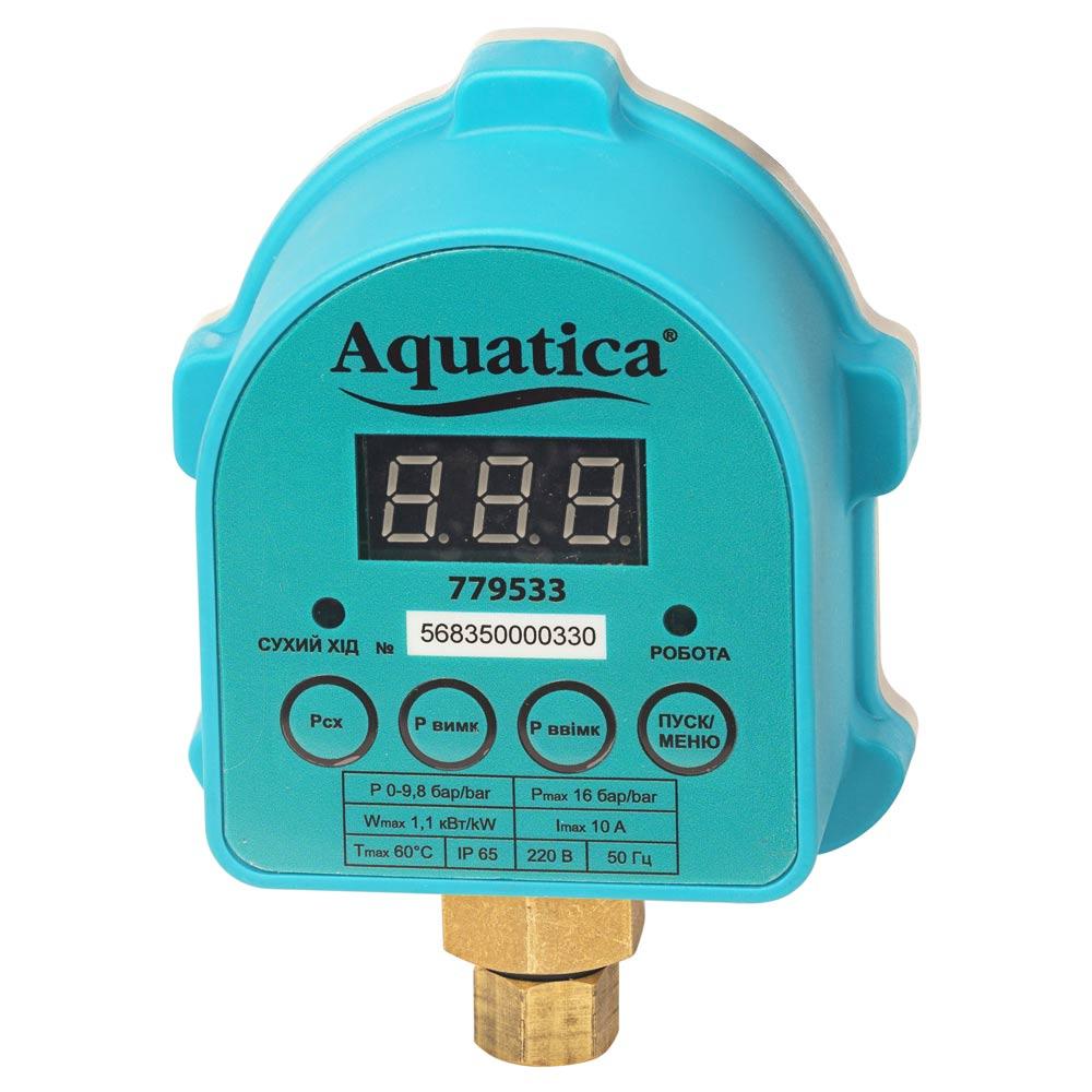 Реле тиску електронне 1.1кВт ؼ" із захистом сухого ходу AQUATICA (779533) Зроби це - Vdalo