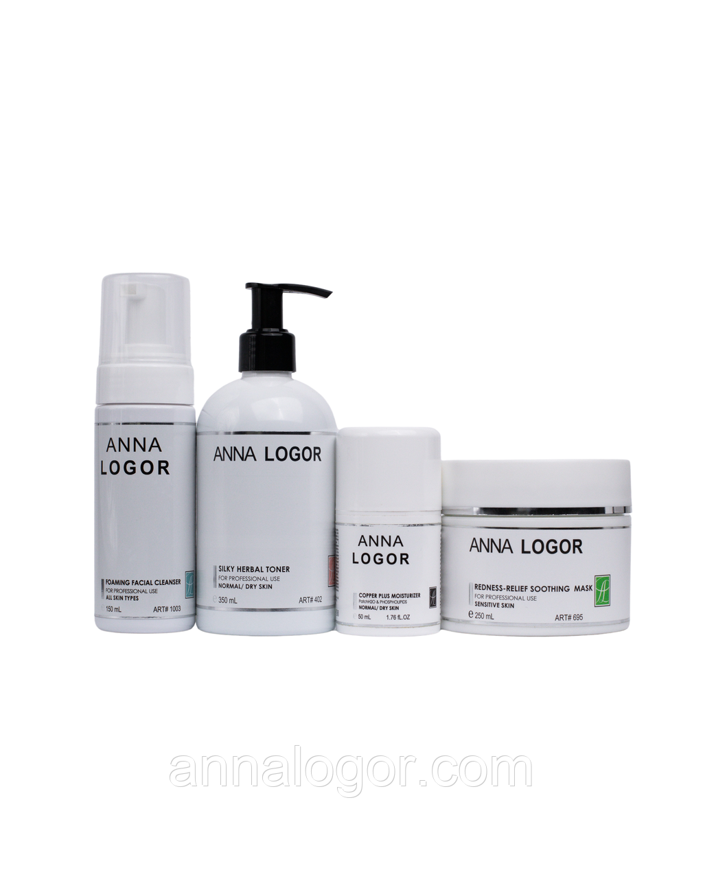 Набір косметики Anna LOGOR Redness-Relief Herbal Kit. Серія для сухої шкіри обличчя