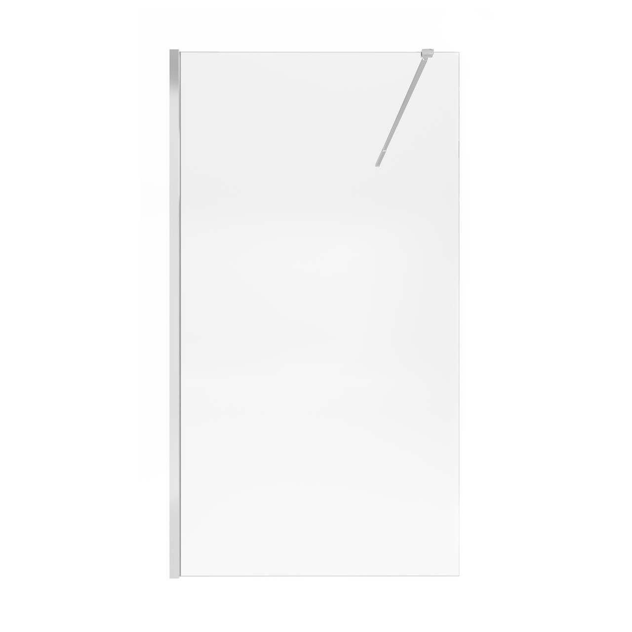 Душова перегородка Qtap Walk-In Standard CRM2011.C8 110х200 см, скло Clear 8 мм, покриття CalcLess Зроби це - Vdalo