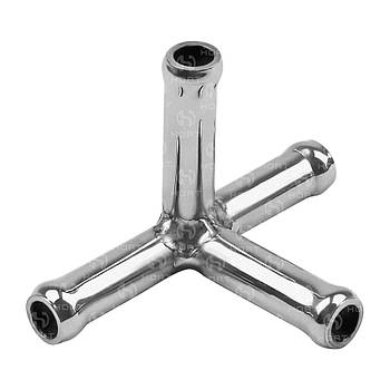 Патрубок з нерж. сталі системи охолодження четверник VW Bora, VW Golf,Skoda -1J0122447DT HORT (BP7107)