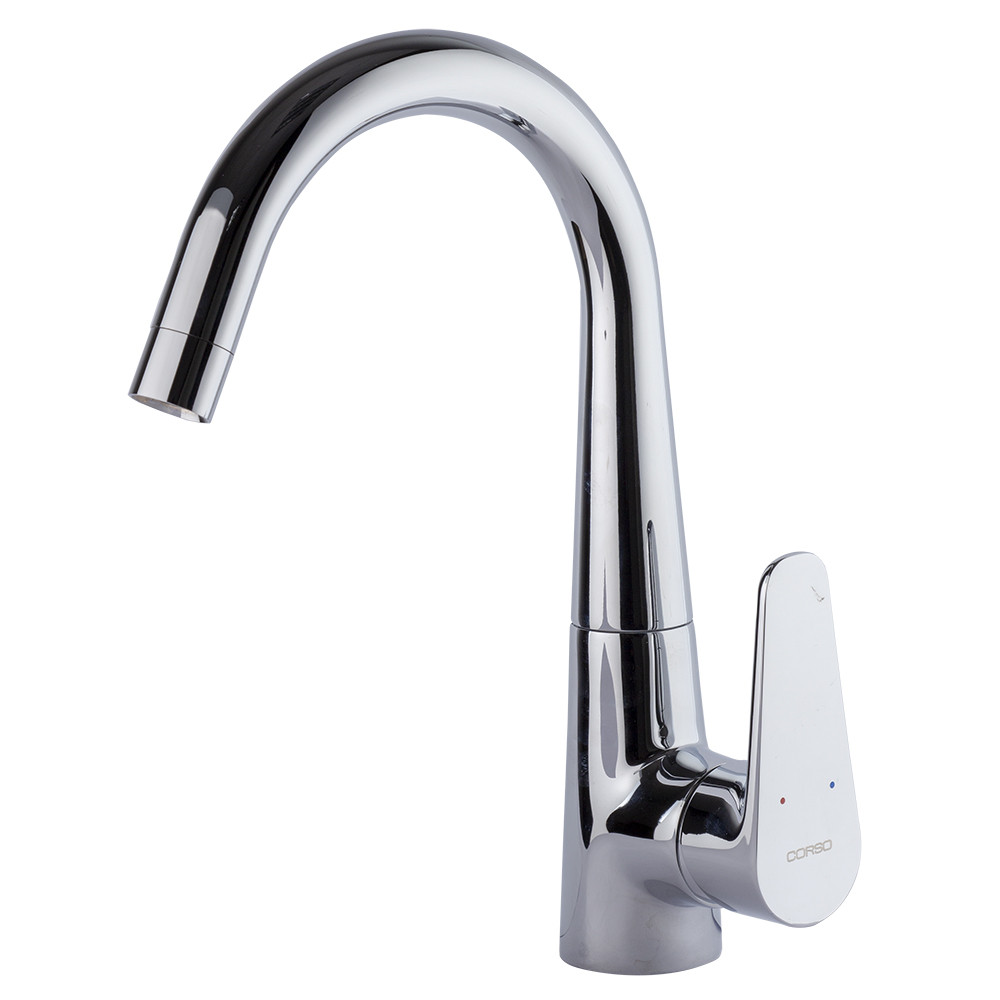 Змішувач MAGGIORE Ø40 для кухні J-излив на гайці CORSO 9608100 (BE-4B122C) Зроби це - Vdalo