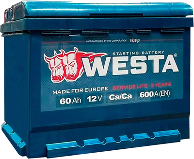 Westa 6CT-60 А·год АЗЕ 600 A, фото 1
