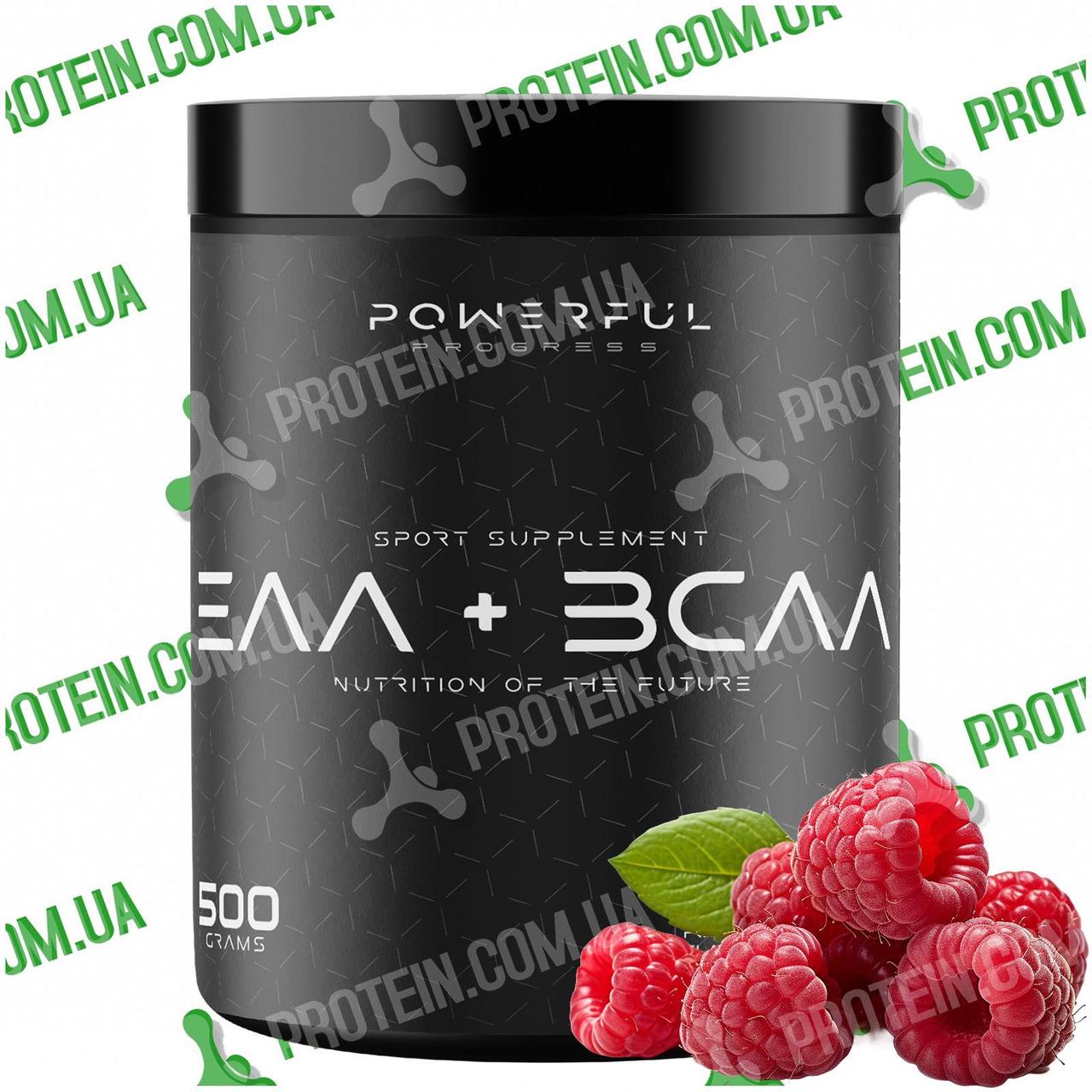 Посттренувальні Амінокислоти Powerful Progress EAA + BCAA 500 г Raspberry Малина