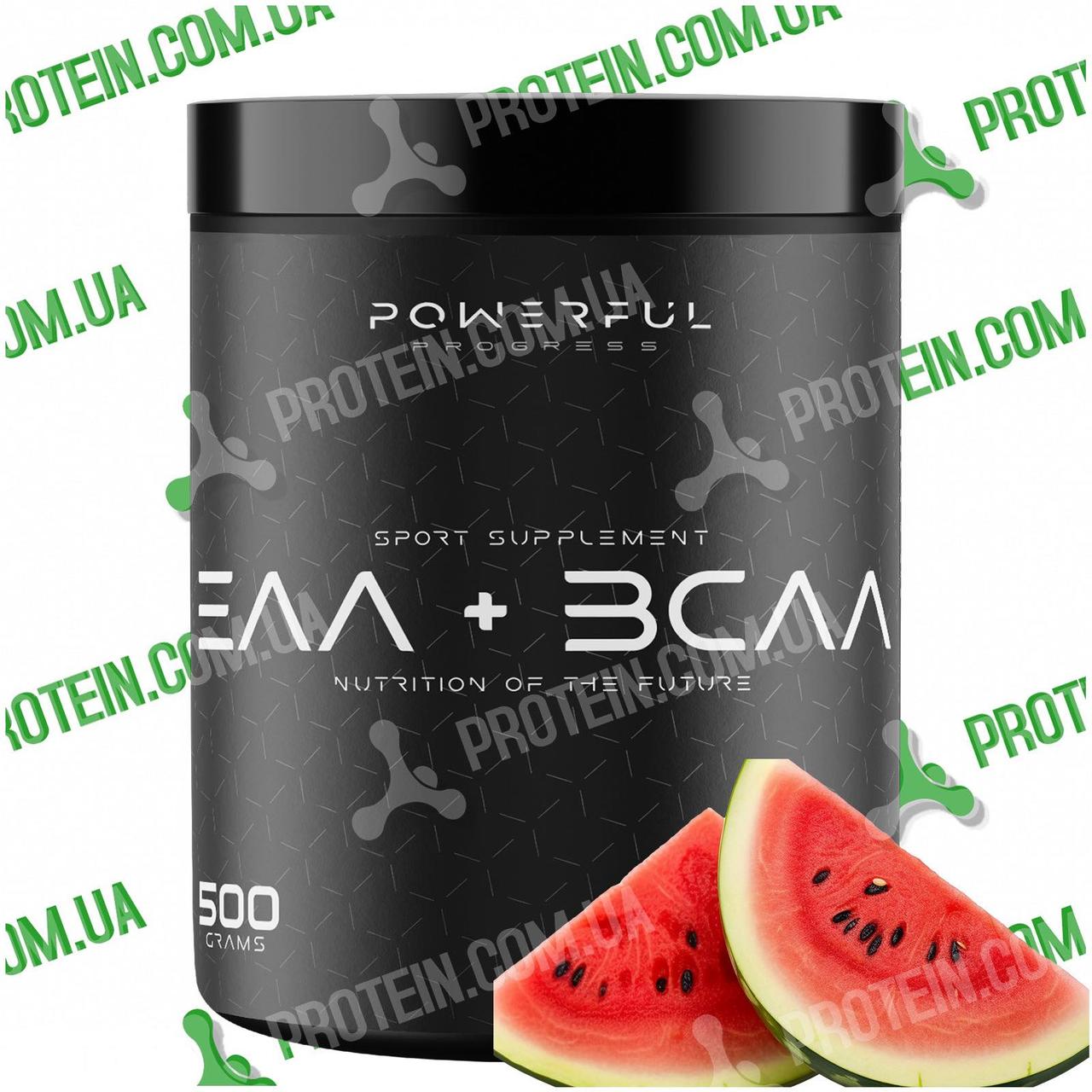 Посттренувальні Амінокислоти Powerful Progress EAA + BCAA 500 г Watermelon Кавун
