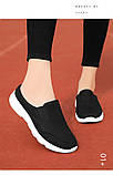 Шльопанці жіночі літні тканинні на платформі 40 розмір — чорні, фото 7
