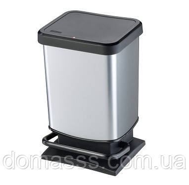 Відро для сміття Rotho "Paso" 20L (17540) сріблястий