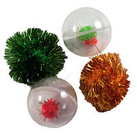 Набір іграшок для кішки 2 пластикових кулі, 2 шелесткі іграшки 144XW0325