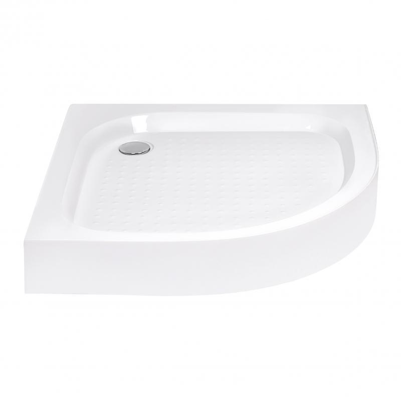 Душовий піддон Kapielka ST90x90x14 низький, напівкруглий, діаметр зливу 52 мм Lidz Зроби це - Vdalo