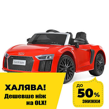 Дитячий електромобіль Audi (2 мотори по 35W, 1 акум 12V9AH, MP3, USB) Bambi M 3449EBLR-3 Червоний