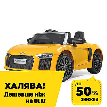 Дитячий електромобіль Audi (2 мотори по 35W, 1 акум 12V9AH, MP3, USB) Bambi M 3449EBLR-6 Жовтий
