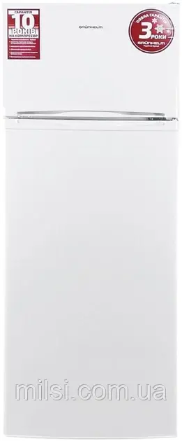Холодильник Grunhelm GRW-143DD, ВМК 205л, 143см білий