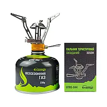 Комплект: пальник газовий компактний з п'єзопідпалом + картридж 230 грам