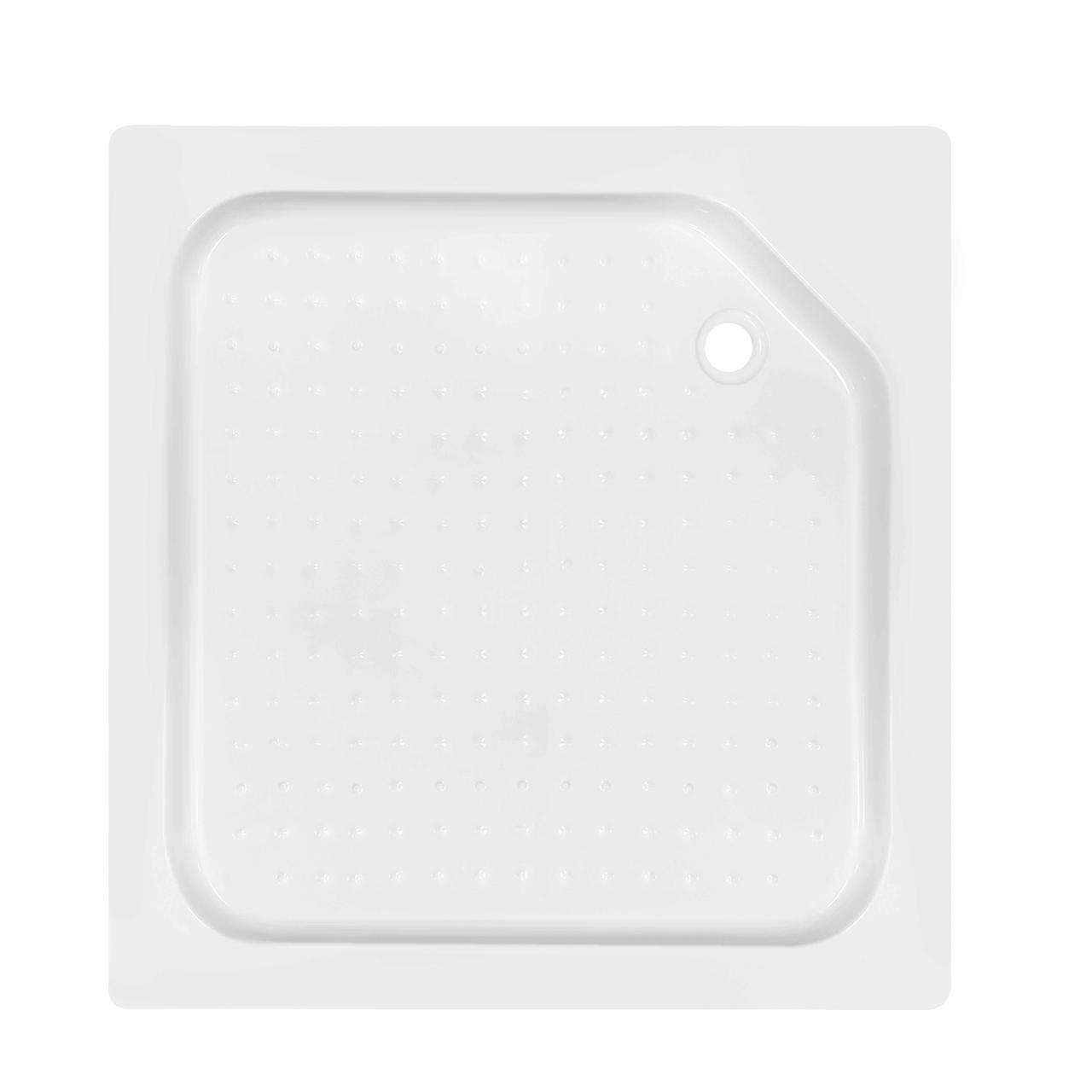 Душовий піддон KAPIELKA ST90x90х14 низький, квадратний, діаметр зливу 52 мм Lidz Зроби це - Vdalo