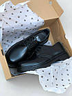 Туфлі чоловічі шкіряні Dr. Martens 1461 класичні черевики мартенси чорні на шнурівці прошиті, фото 10