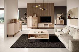 Вітальня з ЛДСП і МДФ Rave (Rock) - 1 Бежевий/Вікінг Perfect Home