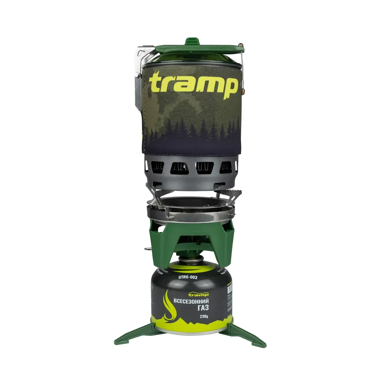 Комплект: туристична cистема для приготування їжі + газовий картридж 230 г, фото 1