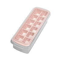 Форма для льоду з контейнером та лопаткою 28*10*9см Stenson R92489 (pink)