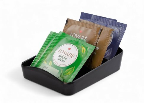 Коробка для чайних пакетиків 13х10х4см Підставка для чайних пакетиків Органайзер для чайних пакетиків меламін