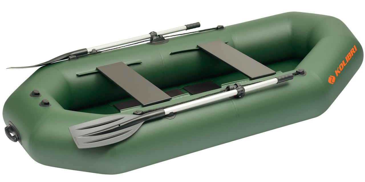 Надувний човен ПВХ Kolibri K-270Т + Air Deck. Купити надувний човен Колібрі 270Т. Двомісні гребні човни