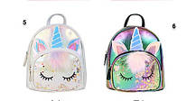 Міні рюкзак із вушками та рогом сплячого Єдинорога, фото 5