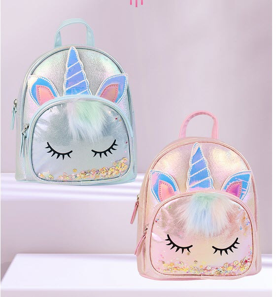 Міні рюкзак із вушками та рогом сплячого Єдинорога