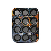 Форма для випікання мафінів Gusto GT-3135 на 12шт, 35*27*3см