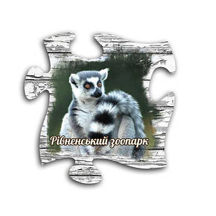 Магніт пазл "Рівненський зоопарк" (лемур)