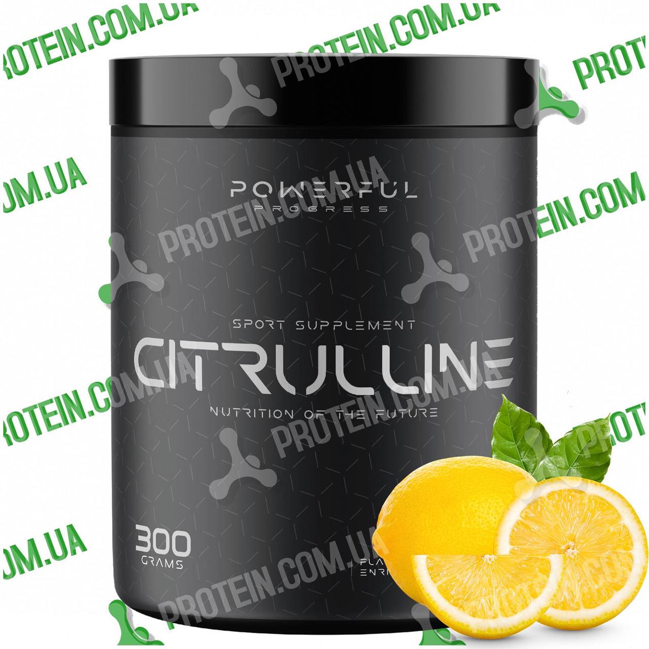 Амінокислота Л-Цитрулін Powerful Progress Citrulline 300 г Lemon-Lime Лимон-Лайм