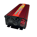 Перетворювач струму 2000W 12V/220V Автомобільний інвертор з датчиками роботи та портом USB SSK-2000W, фото 6