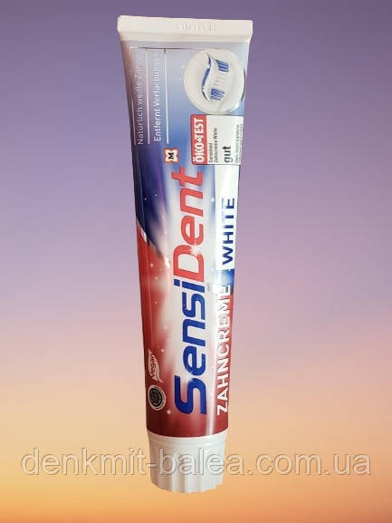 Зубна паста з вибілювальним ефектом Sensi Dent White Zahncreme 125 мл.