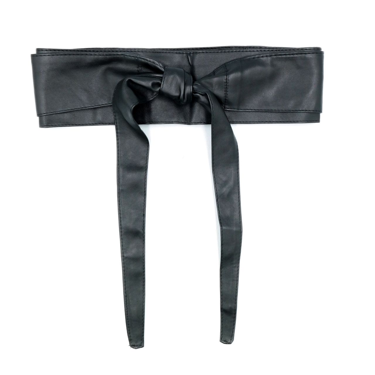 Жіночий пояс кушак двосторонній Weatro Чорний kshk-0021, фото 1