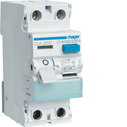 УЗО 2x25 A, 30 mA, A, 2м