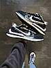 Кросівки чоловічі Sacai Nike Vaporwaffle White Black Найк Сакаї Вейпервафл чорно білі замша текстиль літні, фото 9
