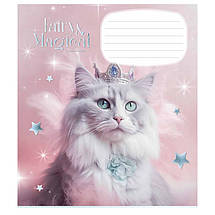 Зошит 12_арк. КОСА лінія "Школярик"/ Fairy cats ГЛІТЕР, фото 3