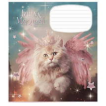 Зошит 12_арк. КОСА лінія "Школярик"/ Fairy cats ГЛІТЕР, фото 6