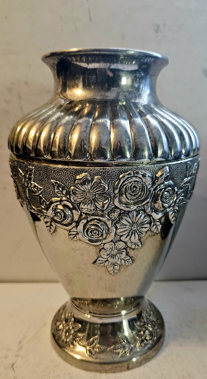 Мельхіорова ваза Троянди, фото 1