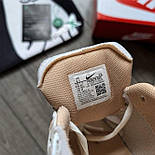 Чоловічі кросівки Nike Zoom Vomero 5 Off-White Beige весна-осінь-літо бежеві. Живе фото, фото 3