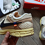 Чоловічі кросівки Nike Zoom Vomero 5 Off-White Beige весна-осінь-літо бежеві. Живе фото, фото 9