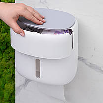 Комплект №39: Тримач для туалетного паперу, відро та йоржик настінний, фото 2