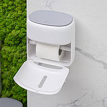 Комплект №39: Тримач для туалетного паперу, відро та йоржик настінний, фото 3