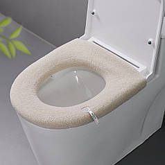 Чохол для сидіння унітаза бежевий