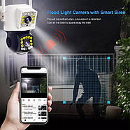 Вулична Wi-Fi камера відеоспостереження Yoosee з двома камерами 4,0 МП та обертання на 360 градусів, фото 5